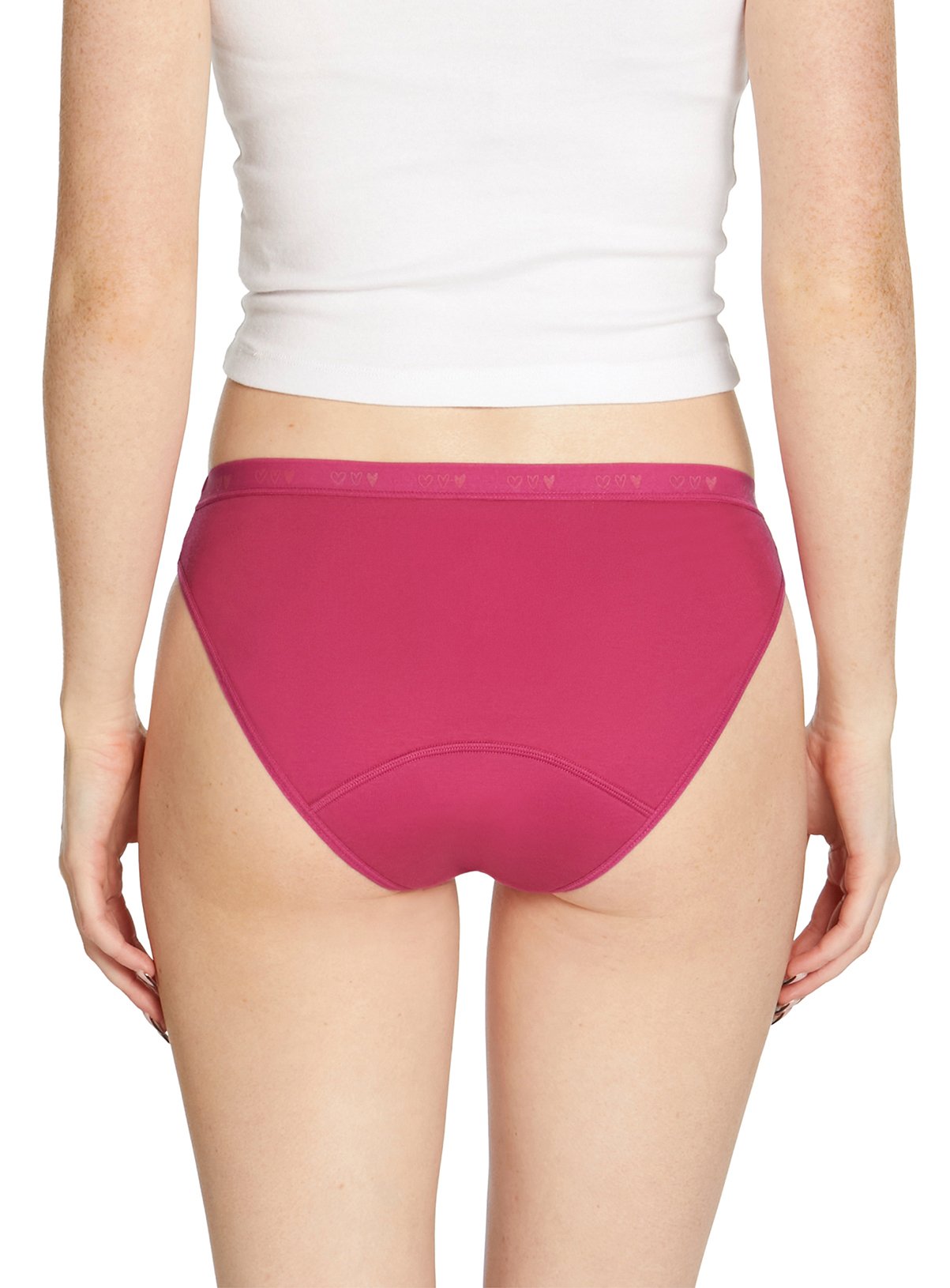 LOVE LUNA Girls 2 Pair Pack Period Bikini Brief Black & Boysenberry 12-13 years - Image 4 thumbnail